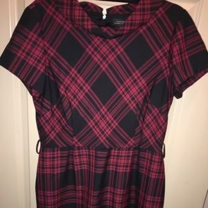 Tahari dress, red and black